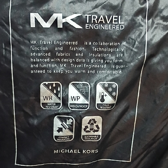 Michael Kors Black Travel Engineered Jacket